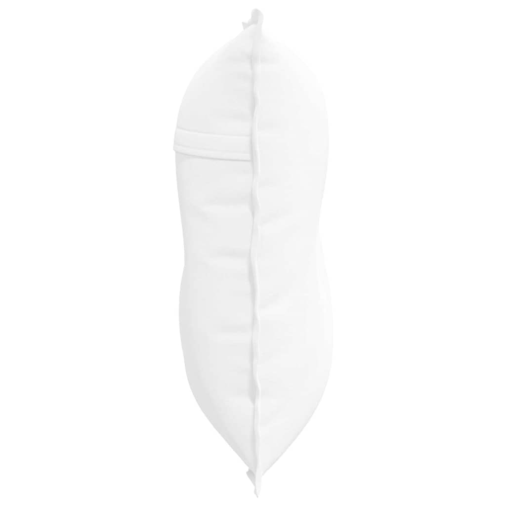 Cuscino per Schiena Bianco 80 x 19 x 50 cm Tessuto