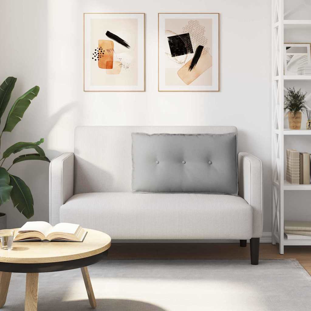 Cuscino per Schiena Grigio Nuvola 80 x 19 x 50 cm Tessuto