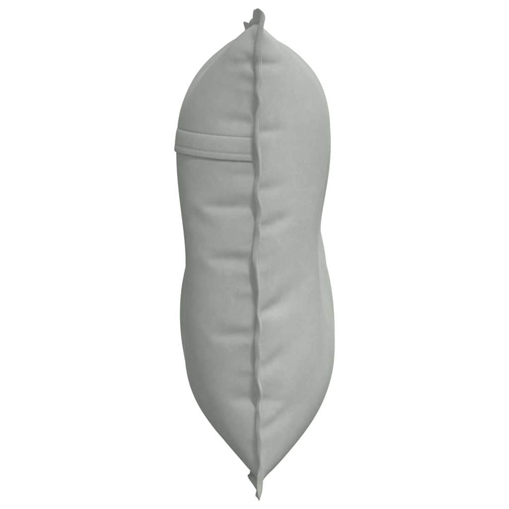Cuscino per Schiena Grigio Chiaro 80 x 50 cm Tessuto in Cords