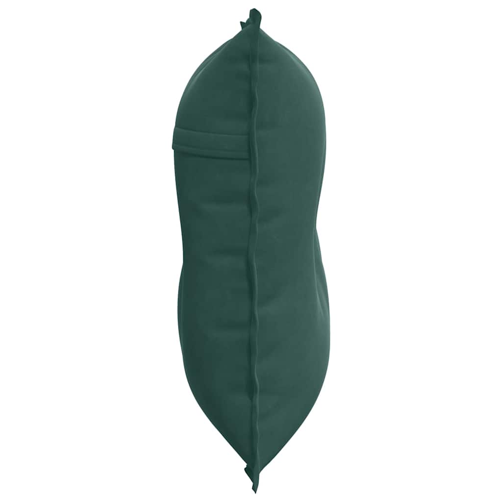 Cuscino per Schiena Verde Scuro 80 x 50 cm Tessuto in Cords