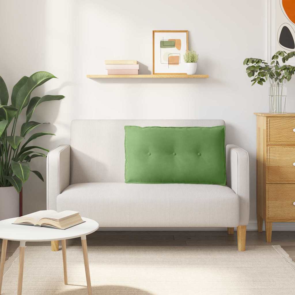 Cuscino per Schiena Verde chiaro 80 x 50 cm Tessuto in Cords