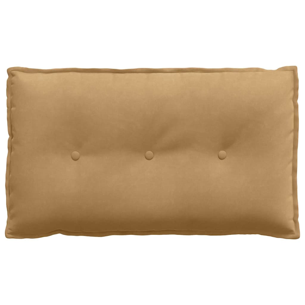 Cuscino per Schiena Marrone 80 x 50 cm Tessuto in Cords