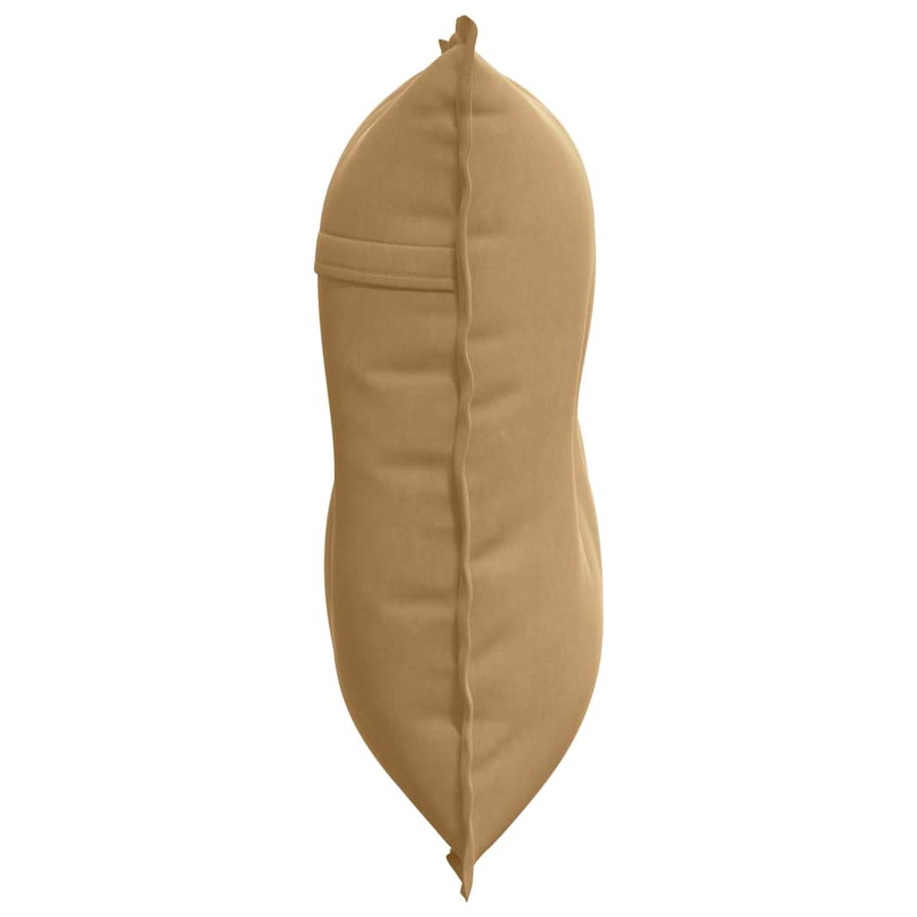 Cuscino per Schiena Marrone 80 x 50 cm Tessuto in Cords