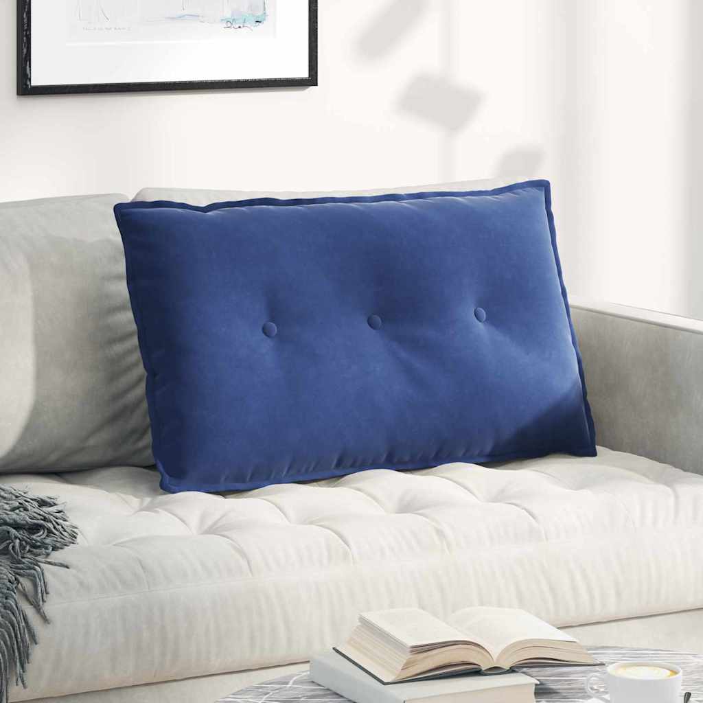 Cuscino per Schiena Blu Polizia 80 x 50 cm Tessuto in Cords