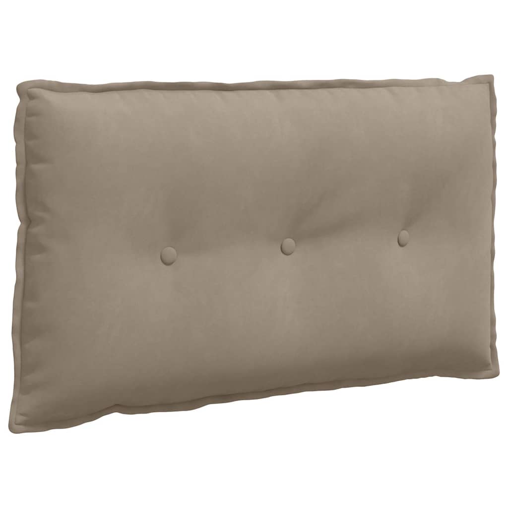 Cuscino per Schiena Tortora 80 x 50 cm Tessuto in Microfibra
