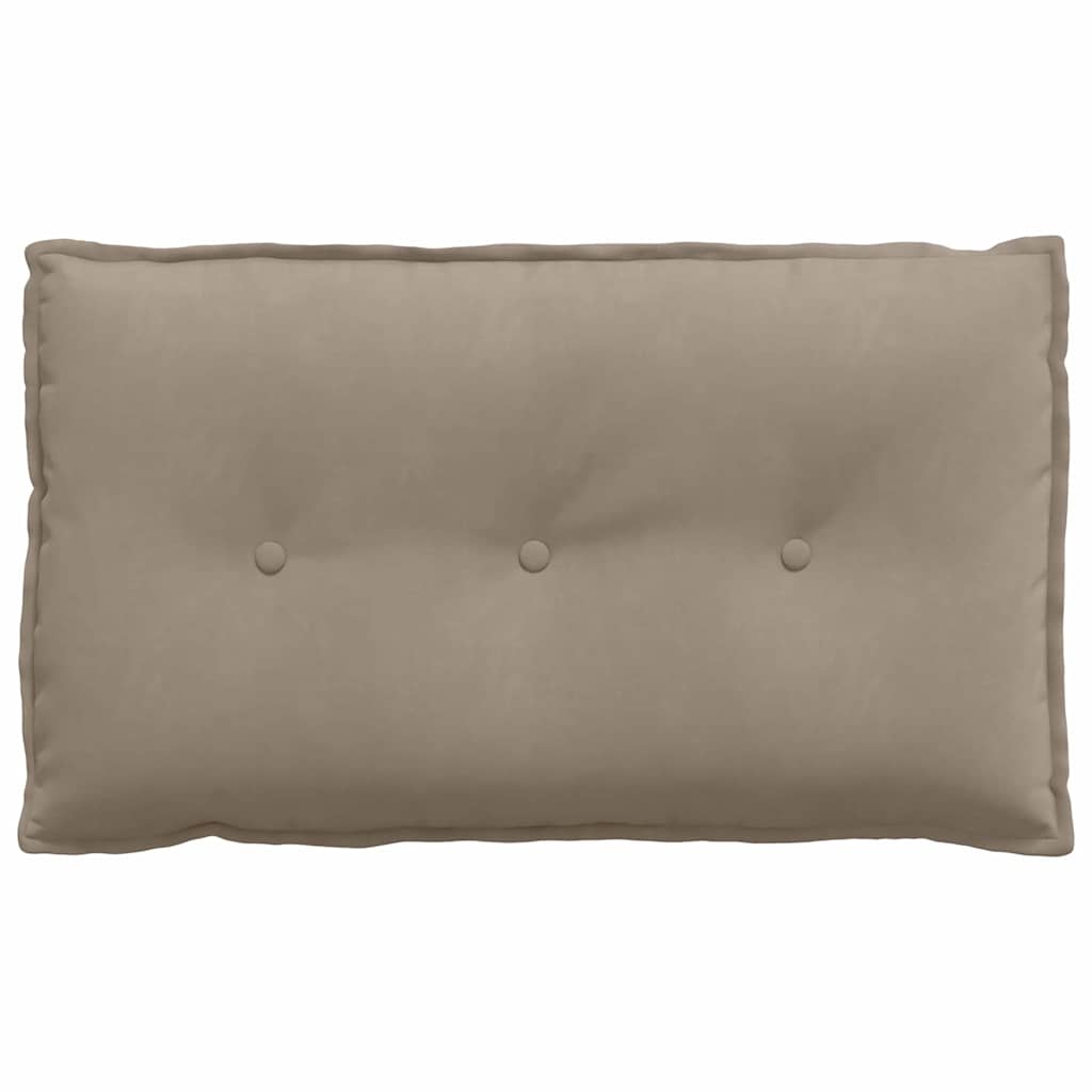 Cuscino per Schiena Tortora 80 x 50 cm Tessuto in Microfibra