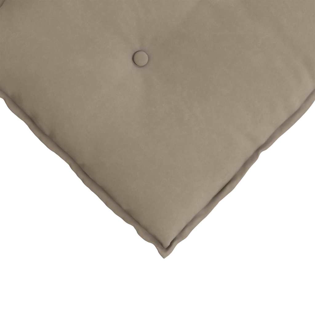 Cuscino per Schiena Tortora 80 x 50 cm Tessuto in Microfibra