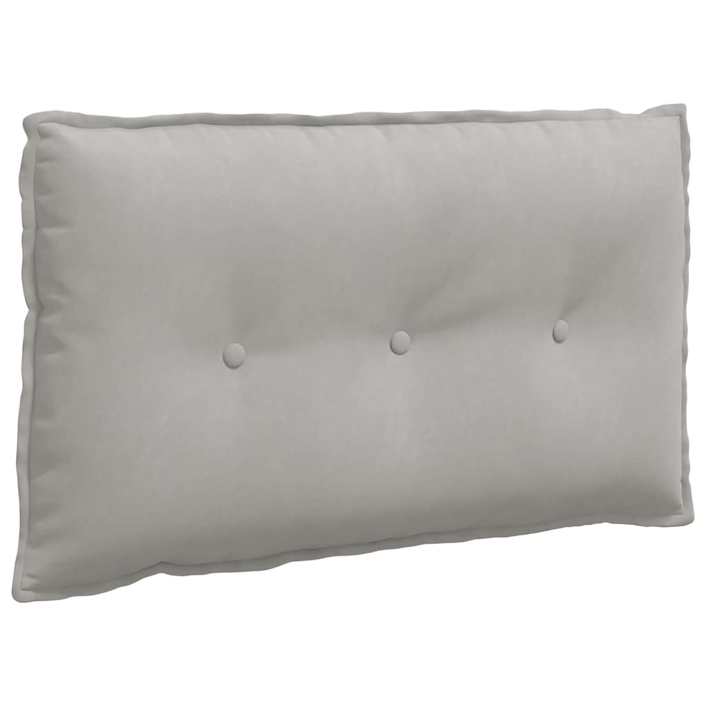 Cuscino per Schiena Grigio Chiaro 80 x 50 cm
