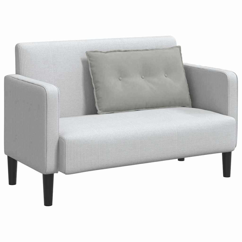 Cuscino per Schiena Grigio Chiaro 80 x 50 cm