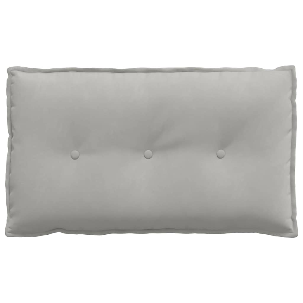 Cuscino per Schiena Grigio Chiaro 80 x 50 cm