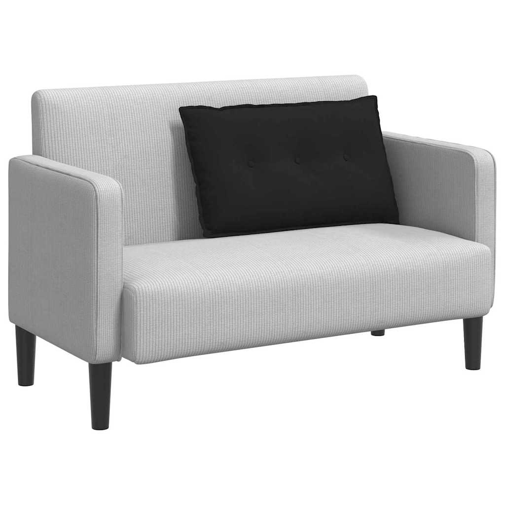 Cuscino per Schiena Nero 80 x 50 cm Tessuto in Microfibra