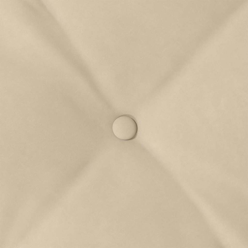 Cuscino per Schiena Crema 80 x 50 cm Tessuto in Microfibra