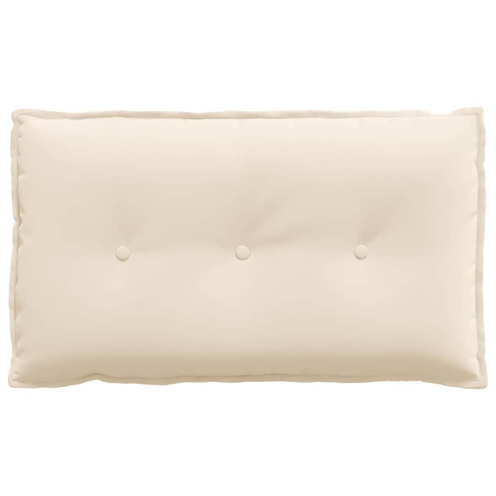 Cuscino per Schiena Beige 80 x 50 cm Tessuto in Microfibra