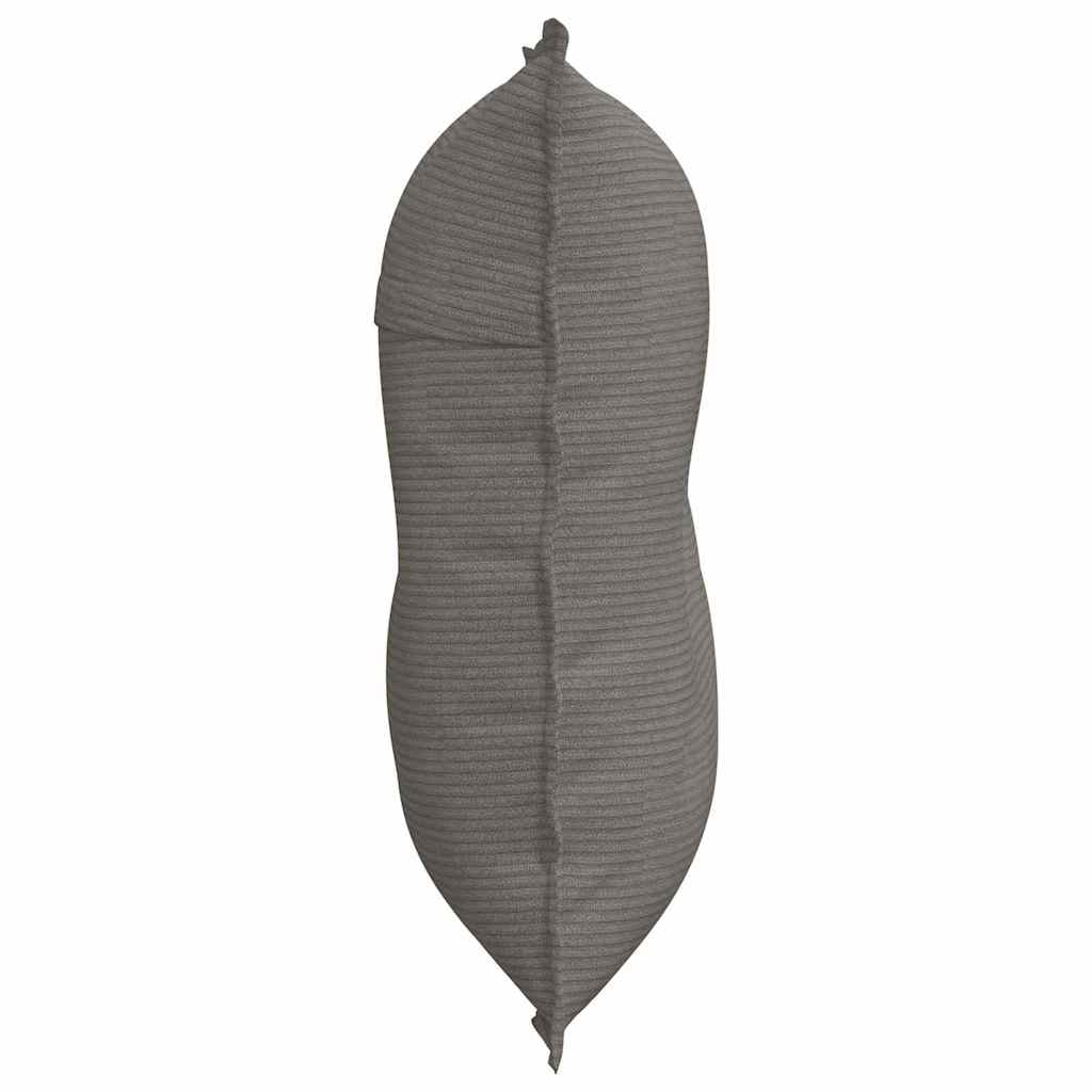 Cuscino per Schiena Grigio Chiaro 80 x 50 cm Tessuto in Cords