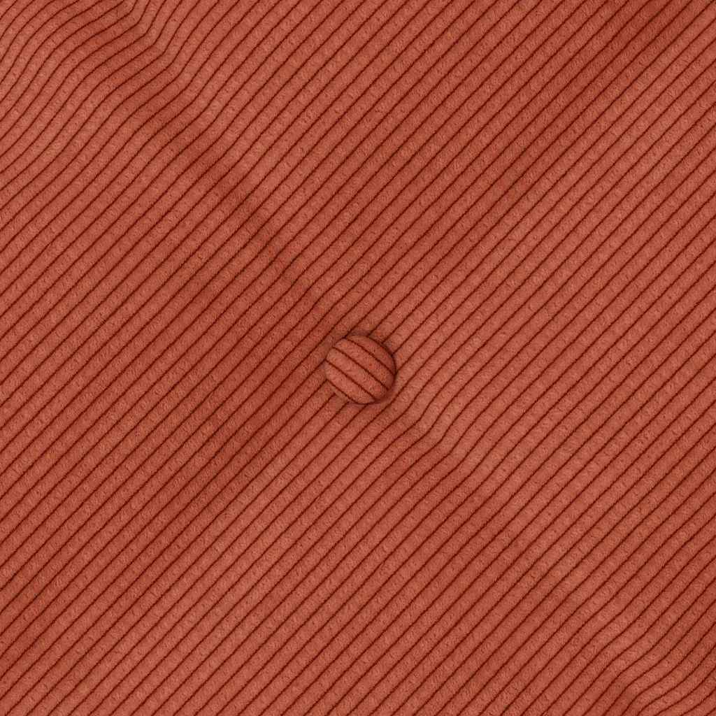Cuscino per Schiena Rosso Arancio 80 x 50 cm Tessuto in Cords