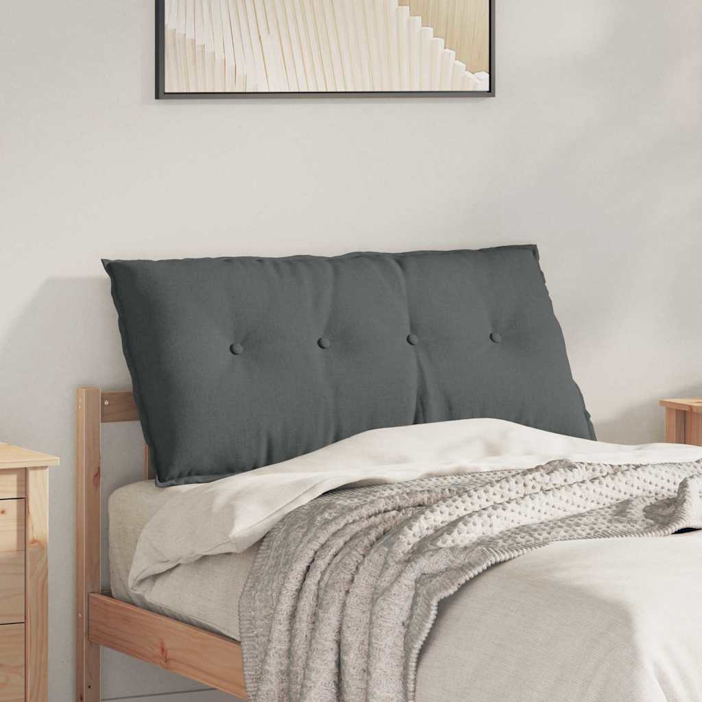 Cuscino per Schiena Grigio scuro 100 x 19 x 50 cm Tessuto