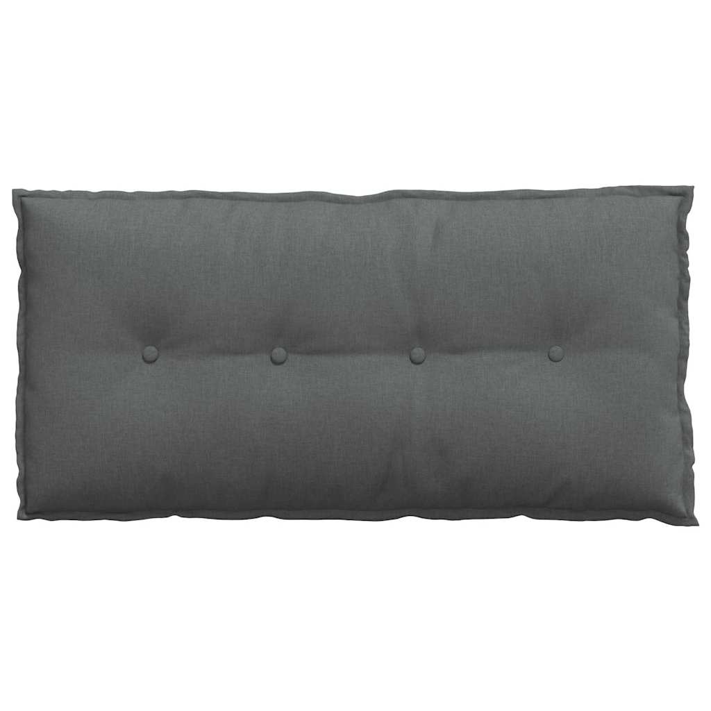 Cuscino per Schiena Grigio scuro 100 x 19 x 50 cm Tessuto