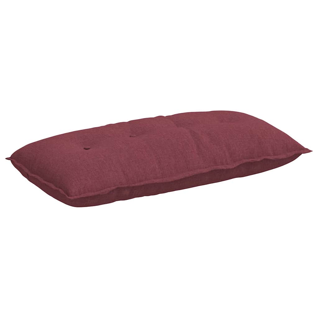 Cuscino per Schiena Rosso Vino 100 x 19 x 50 cm Tessuto