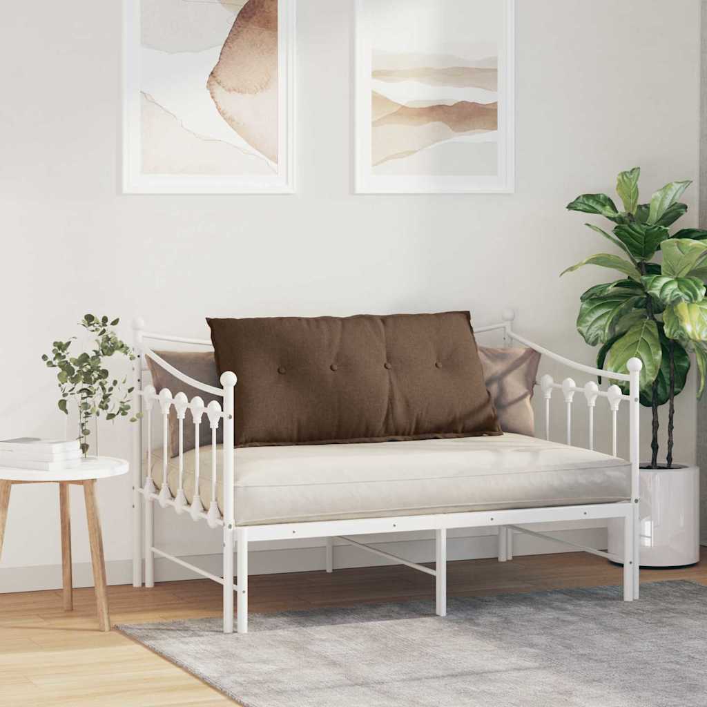 Cuscino per Schiena Marrone 100 x 19 x 50 cm Tessuto