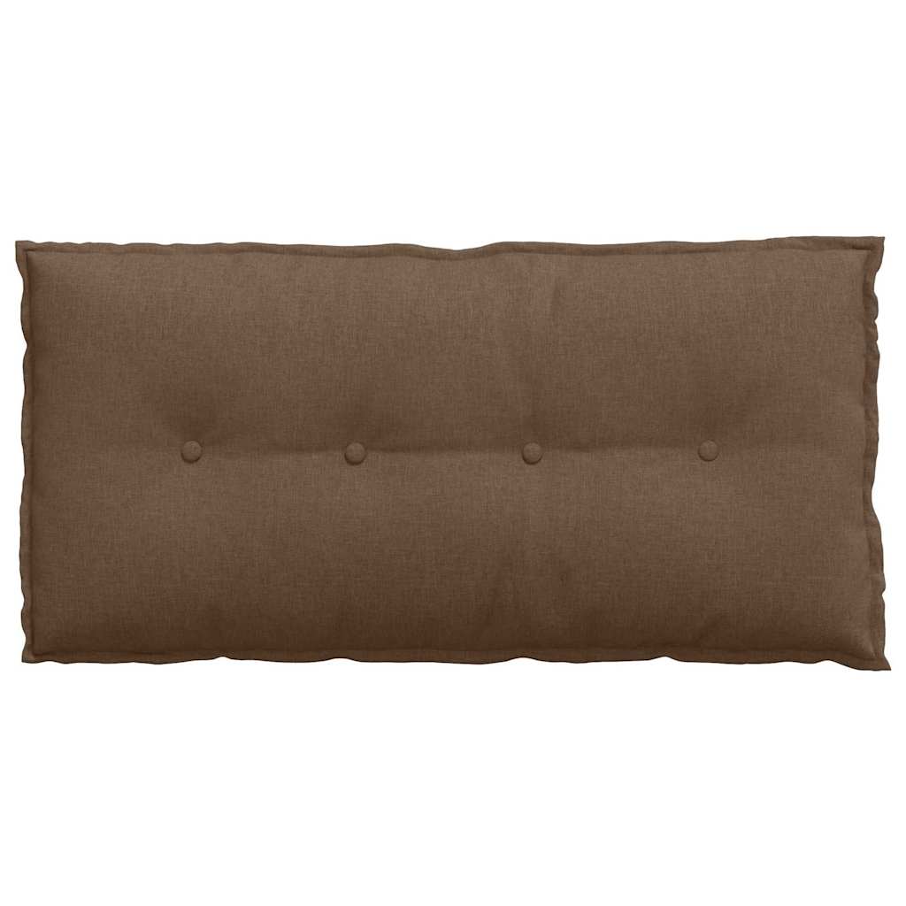 Cuscino per Schiena Marrone 100 x 19 x 50 cm Tessuto
