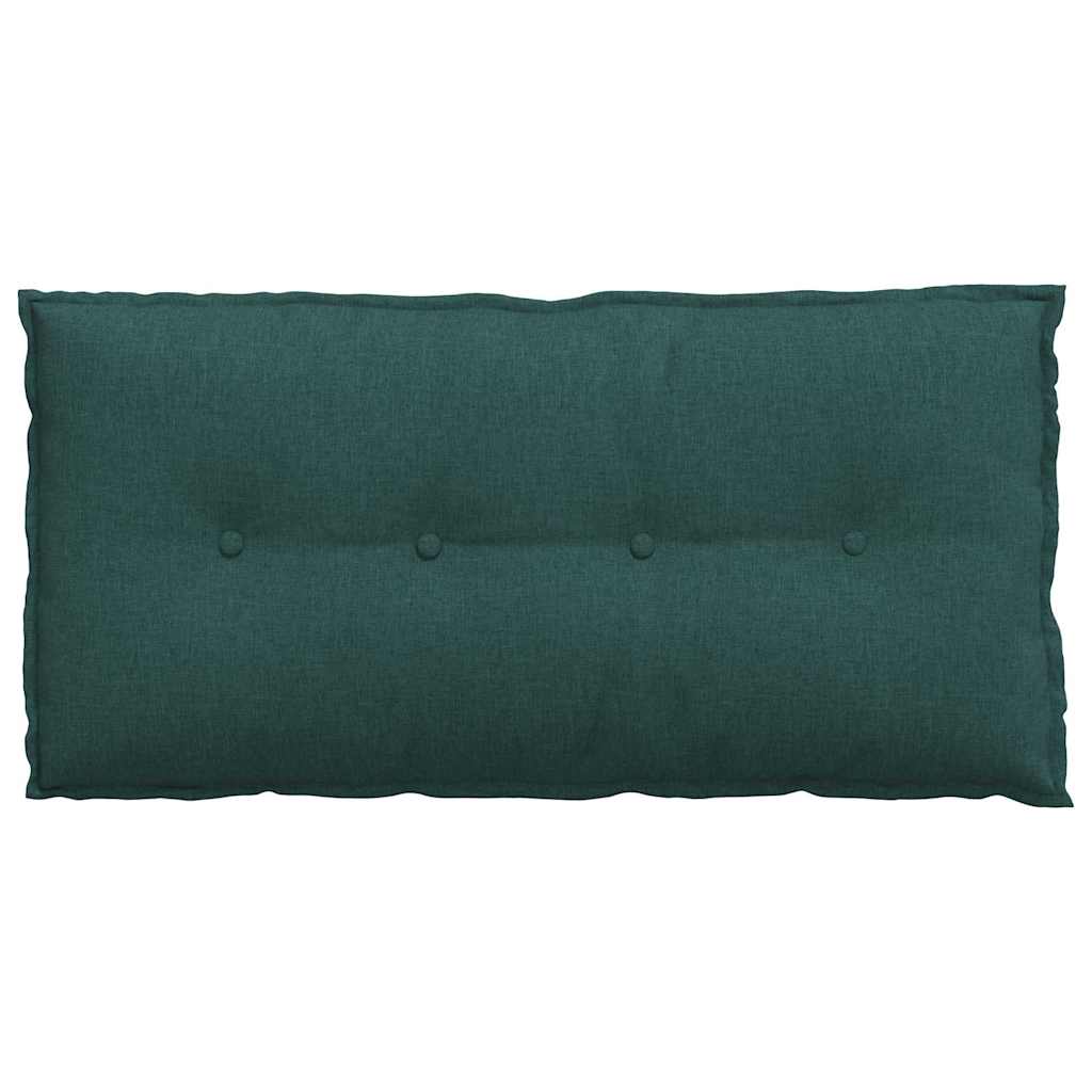 Cuscino per Schiena Verde Scuro 100 x 19 x 50 cm Tessuto