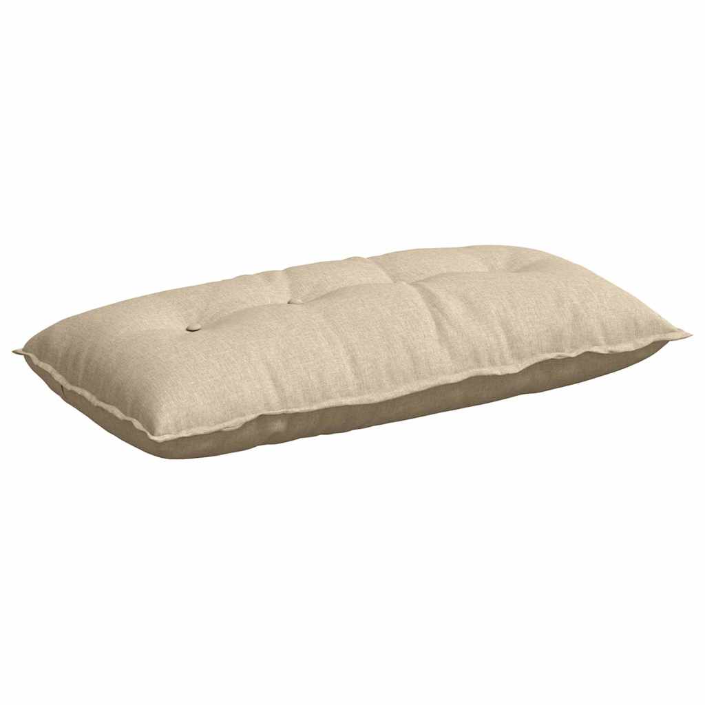 Cuscino per Schiena Crema 100 x 19 x 50 cm Tessuto