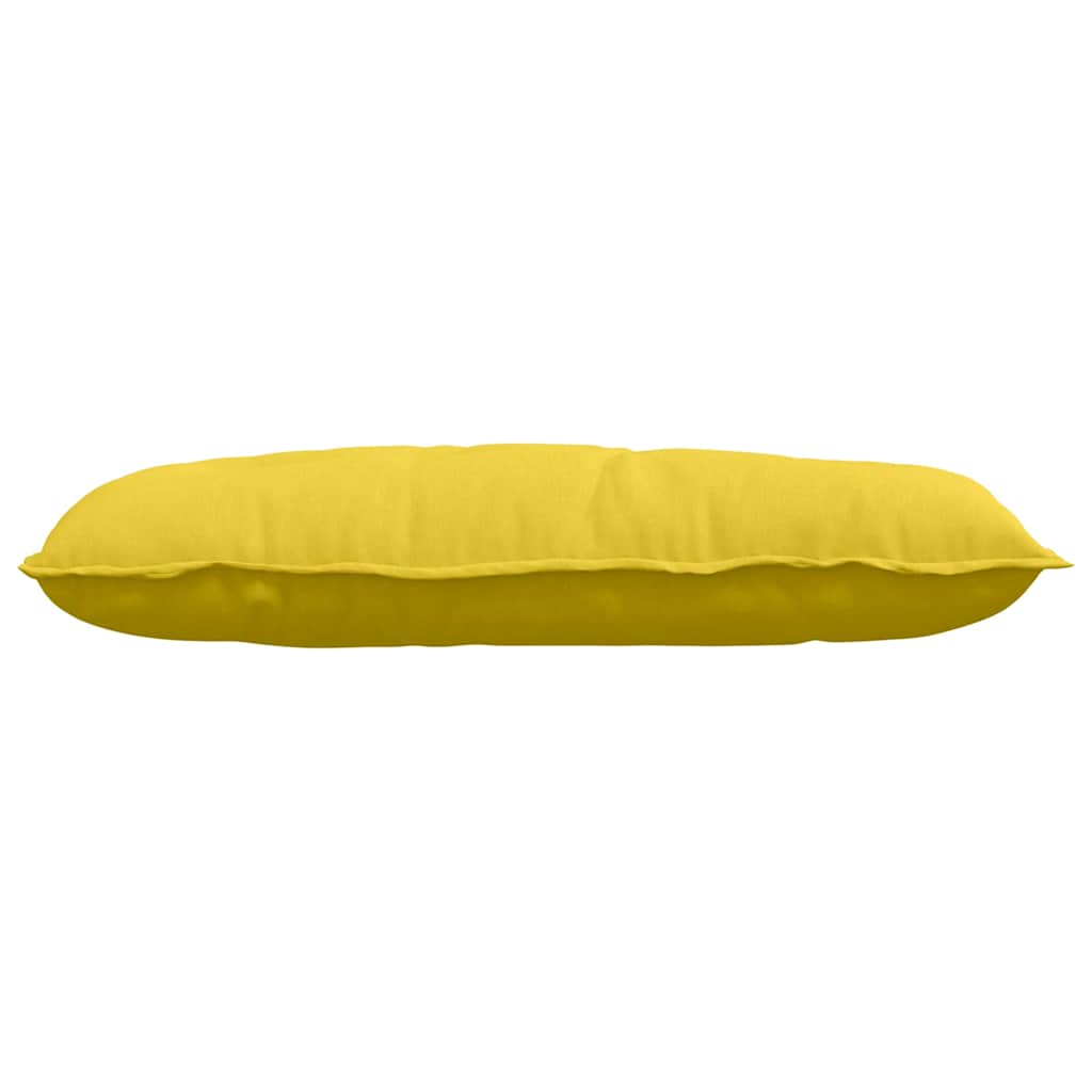 Cuscino per Schiena Giallo Chiaro 100 x 19 x 50 cm Tessuto