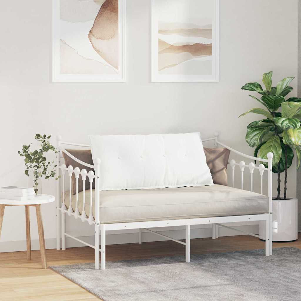Cuscino per Schiena Bianco 100 x 19 x 50 cm Tessuto
