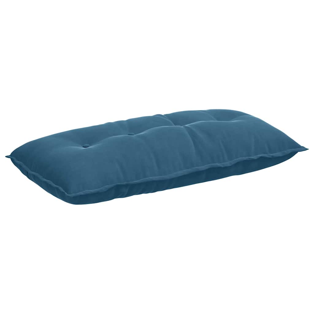 Cuscino per Schiena Blu 100 x 50 cm Tessuto in Cords