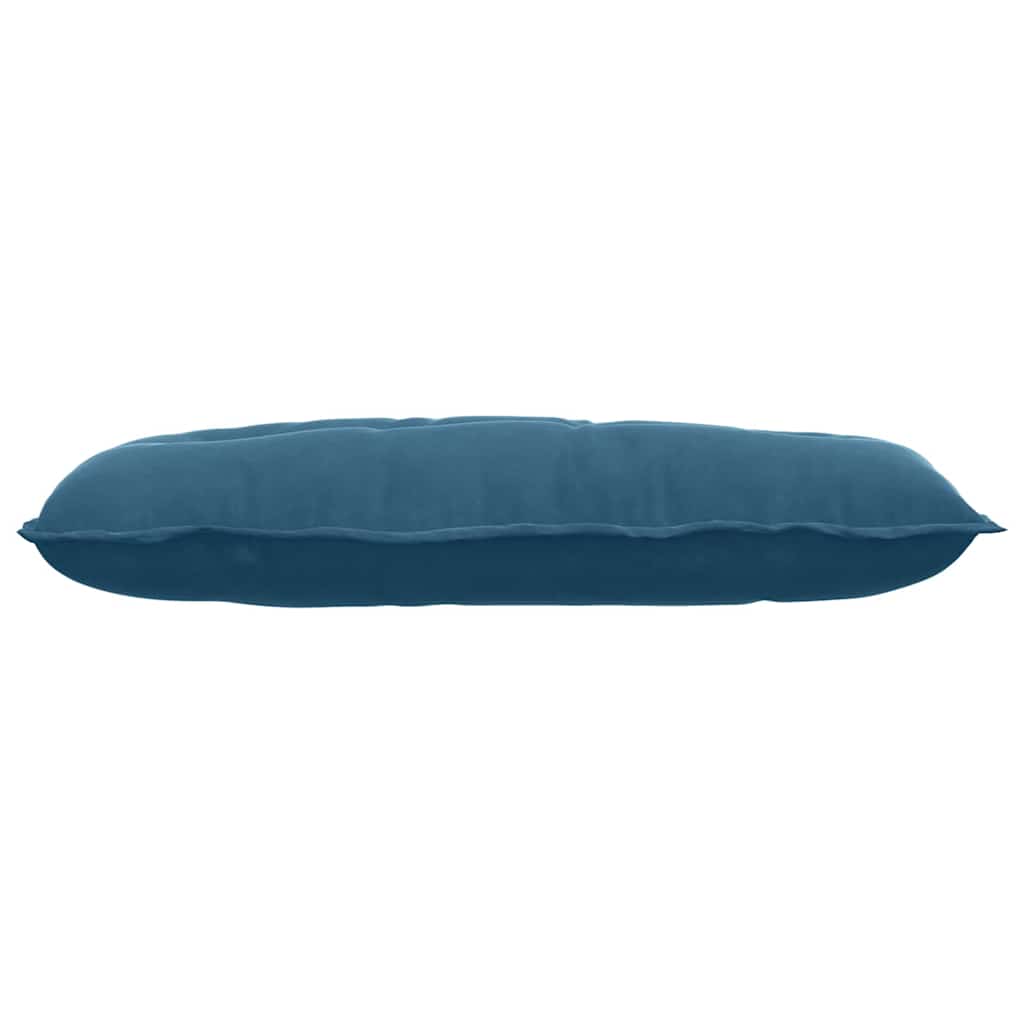 Cuscino per Schiena Blu 100 x 50 cm Tessuto in Cords