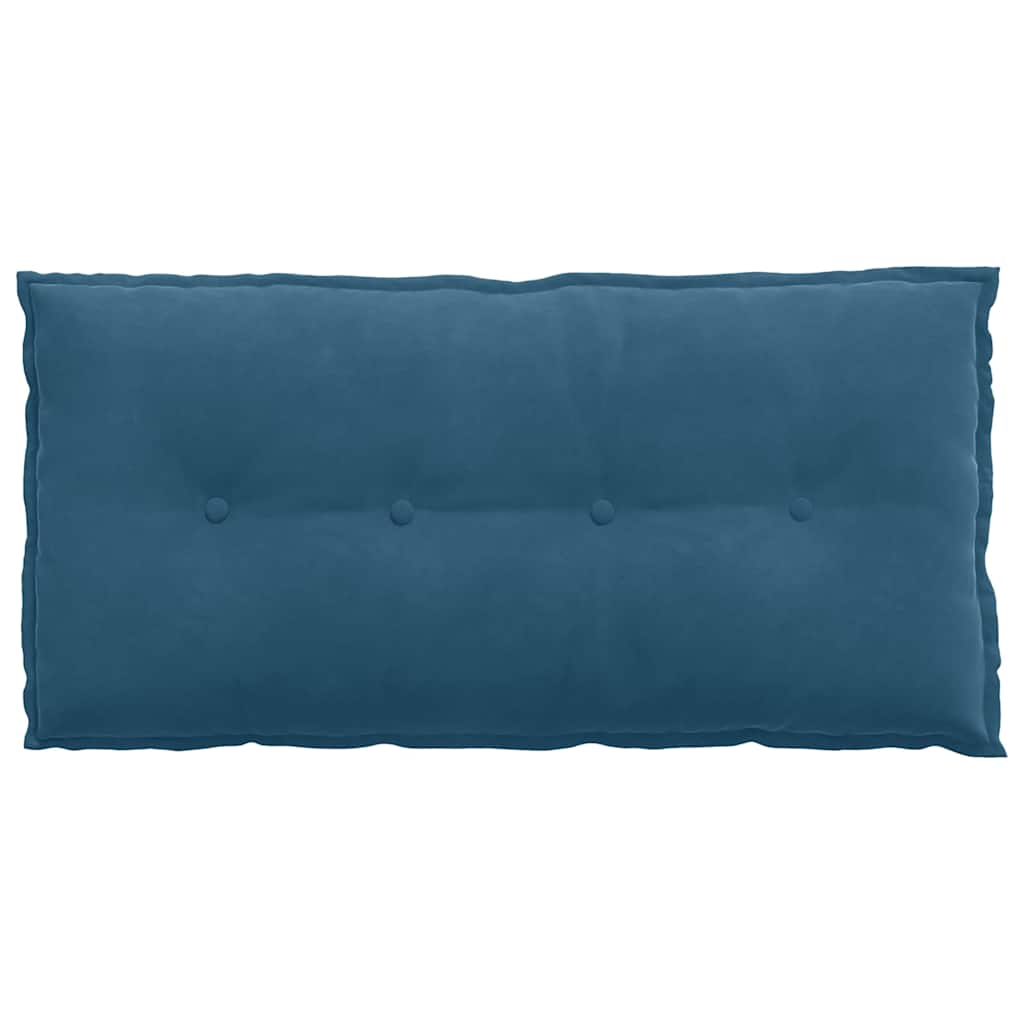 Cuscino per Schiena Blu 100 x 50 cm Tessuto in Cords