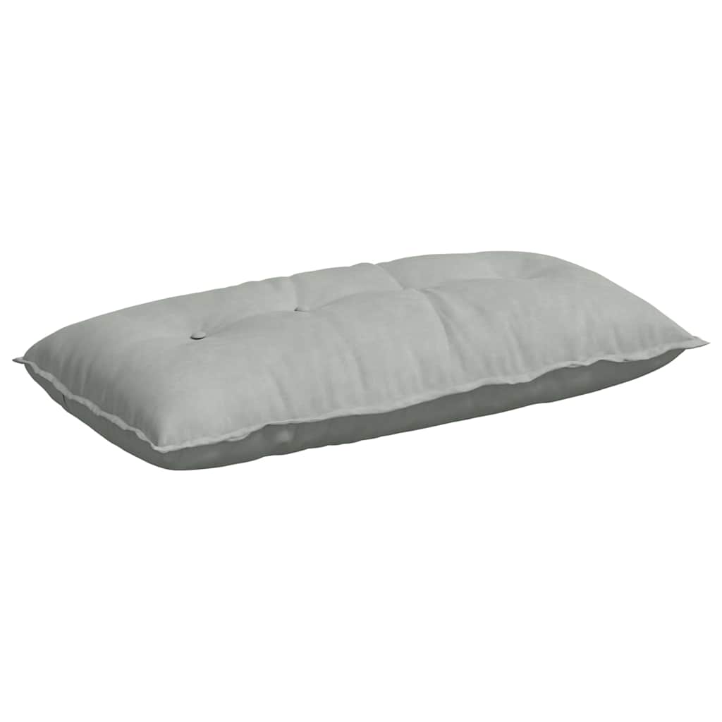 Cuscino per Schiena Grigio Chiaro 100 x 50 cm Tessuto in Cords