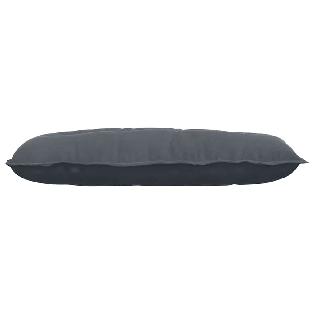 Cuscino per Schiena Grigio Scuro 100 x 50 cm Tessuto in Cords