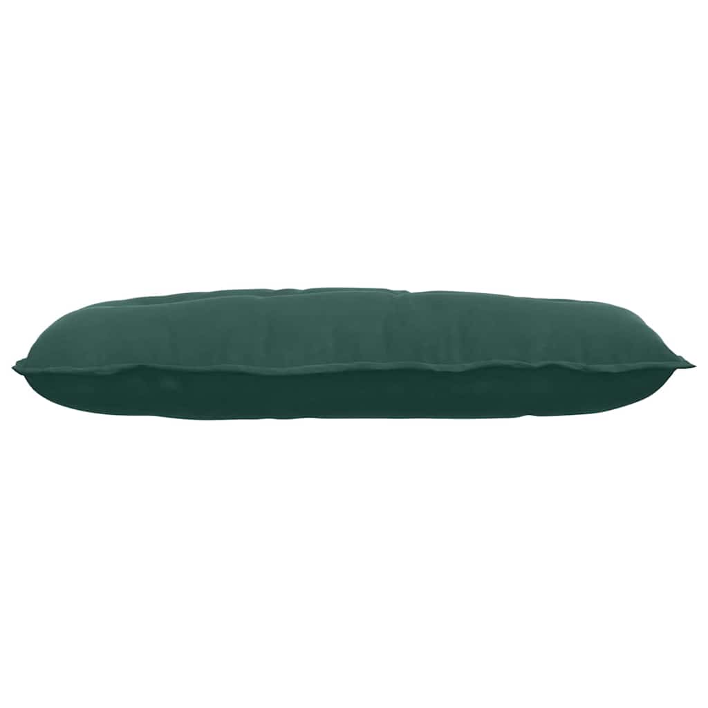 Cuscino per Schiena Verde Scuro 100 x 50 cm Tessuto in Cords
