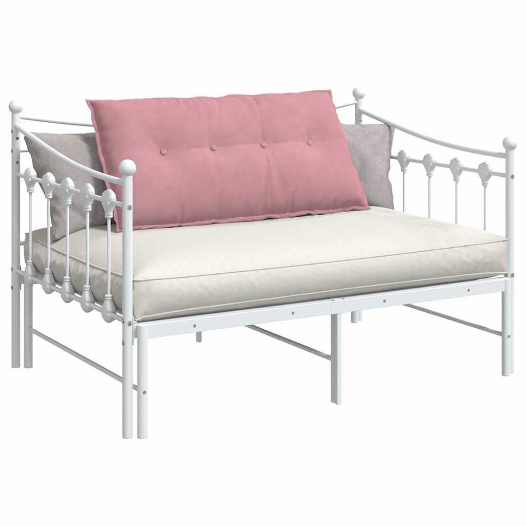 Cuscino per Schiena Rosa 100 x 50 cm Tessuto in Cords