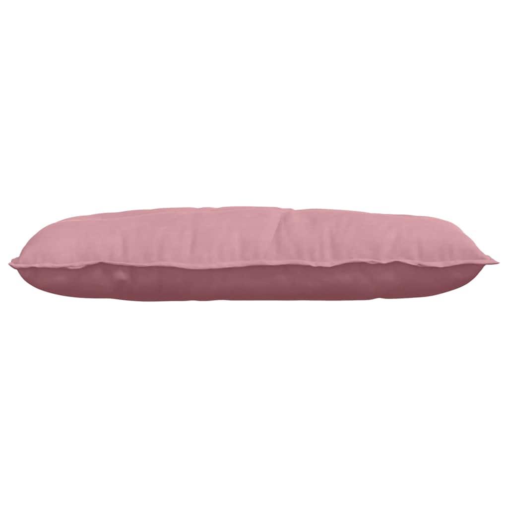 Cuscino per Schiena Rosa 100 x 50 cm Tessuto in Cords