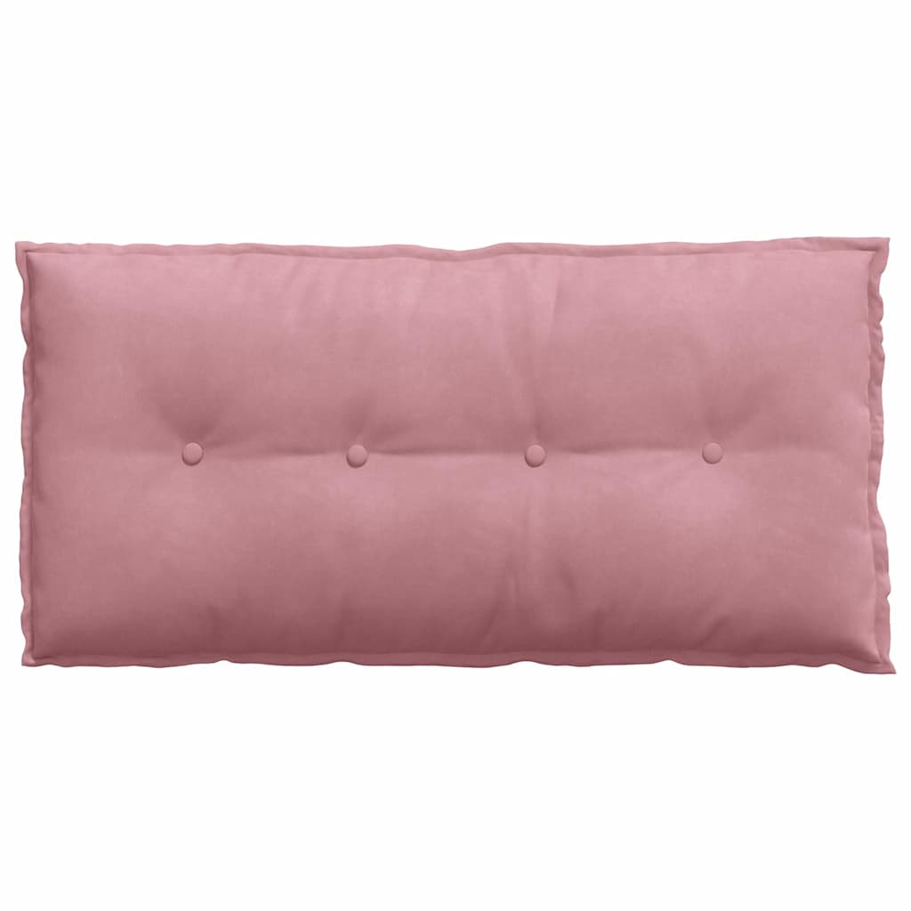 Cuscino per Schiena Rosa 100 x 50 cm Tessuto in Cords