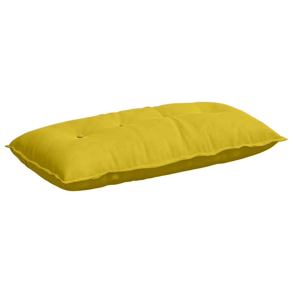 Cuscino per Schiena Giallo 100 x 50 cm Tessuto in Cords