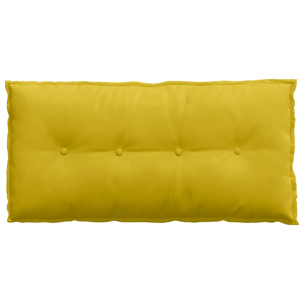 Cuscino per Schiena Giallo 100 x 50 cm Tessuto in Cords