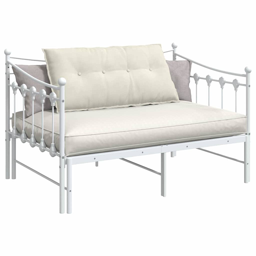 Cuscino per Schiena Crema 100 x 50 cm Tessuto in Cords