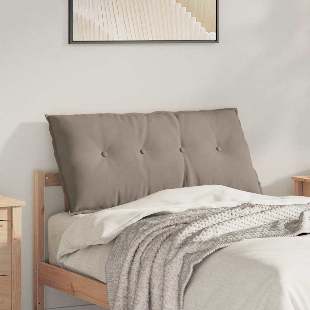 Cuscino per Schiena Tortora 100 x 50 cm Tessuto in Microfibra
