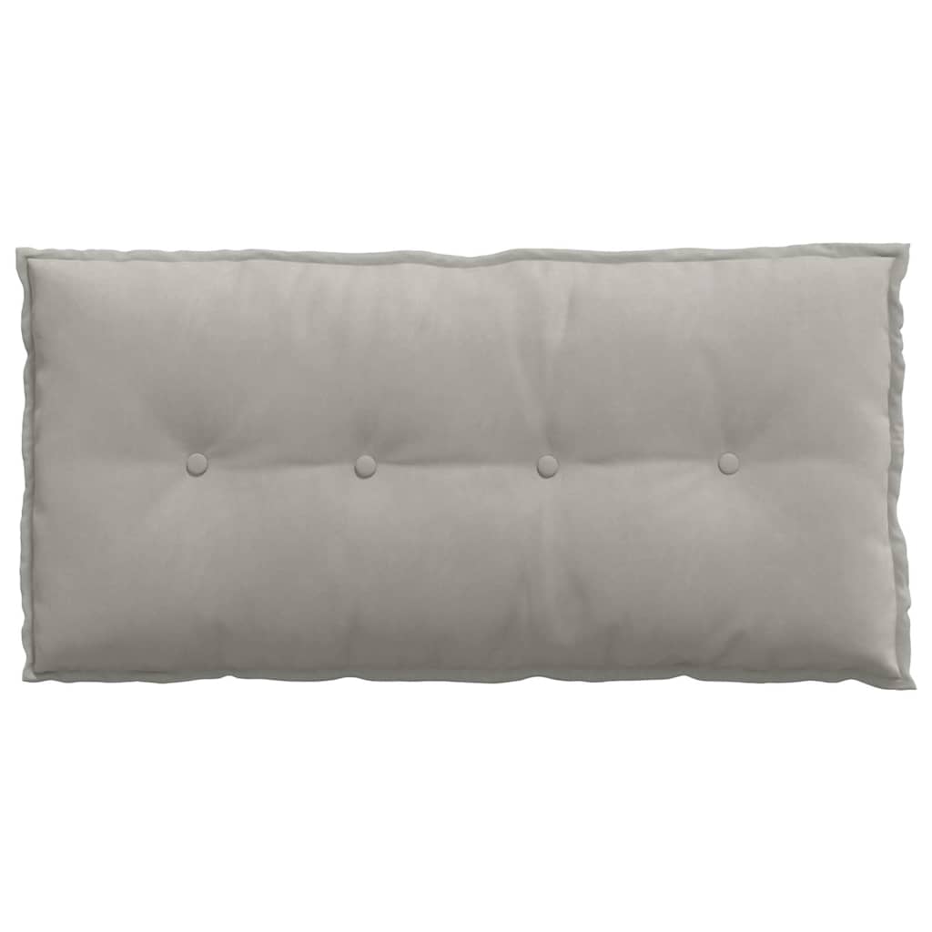 Cuscino per Schiena Grigio Chiaro 100 x 50 cm