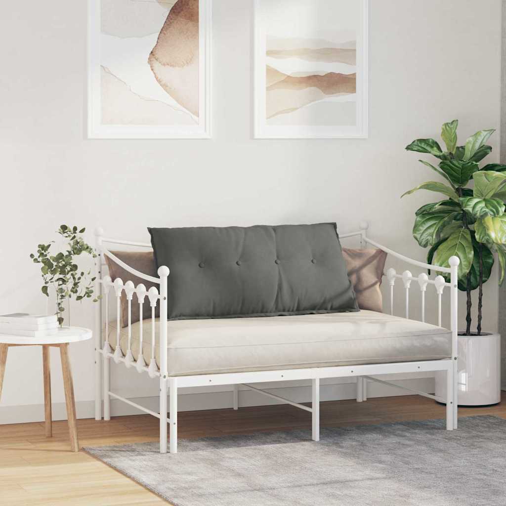 Cuscino per Schiena Grigio Scuro 100 x 50 cm