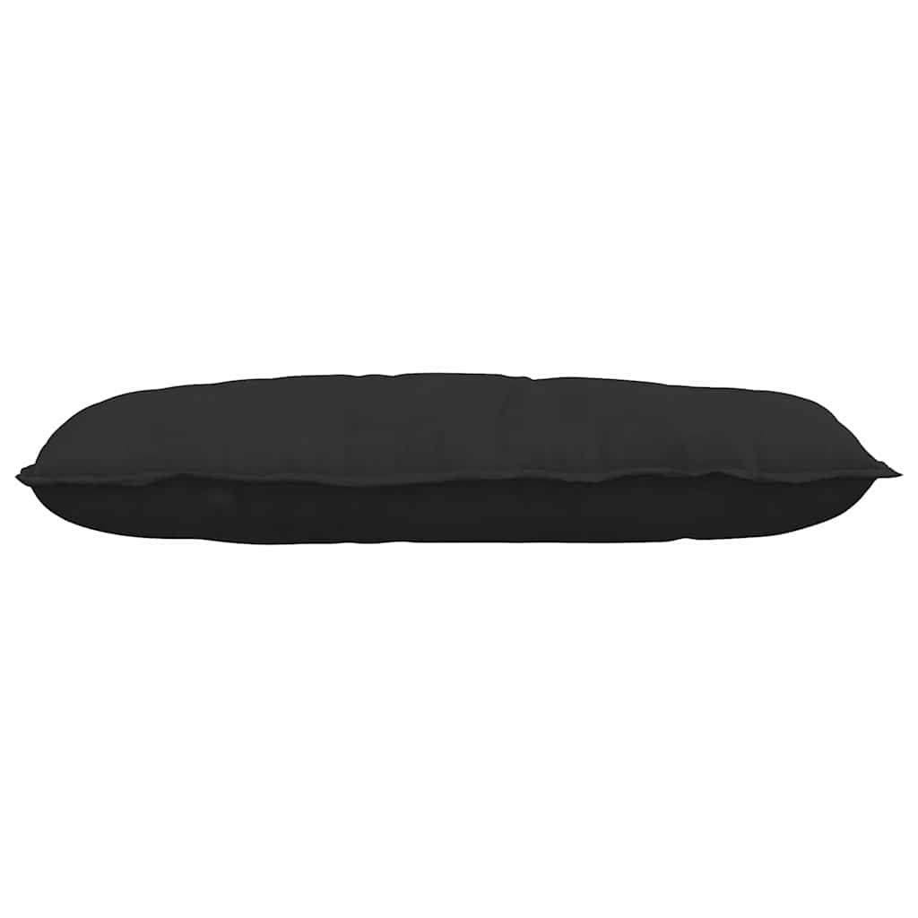 Cuscino per Schiena Nero 100 x 50 cm Tessuto in Microfibra