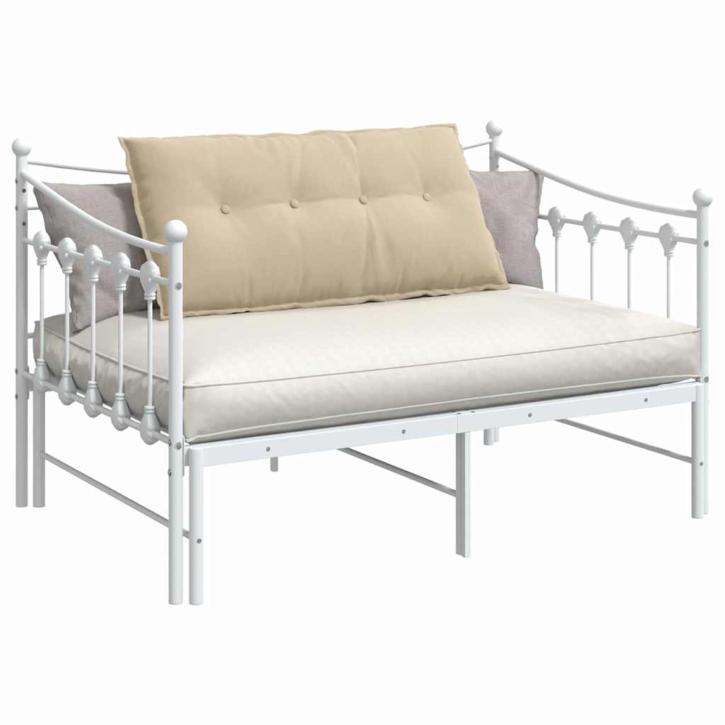 Cuscino per Schiena Crema 100 x 50 cm Tessuto in Microfibra