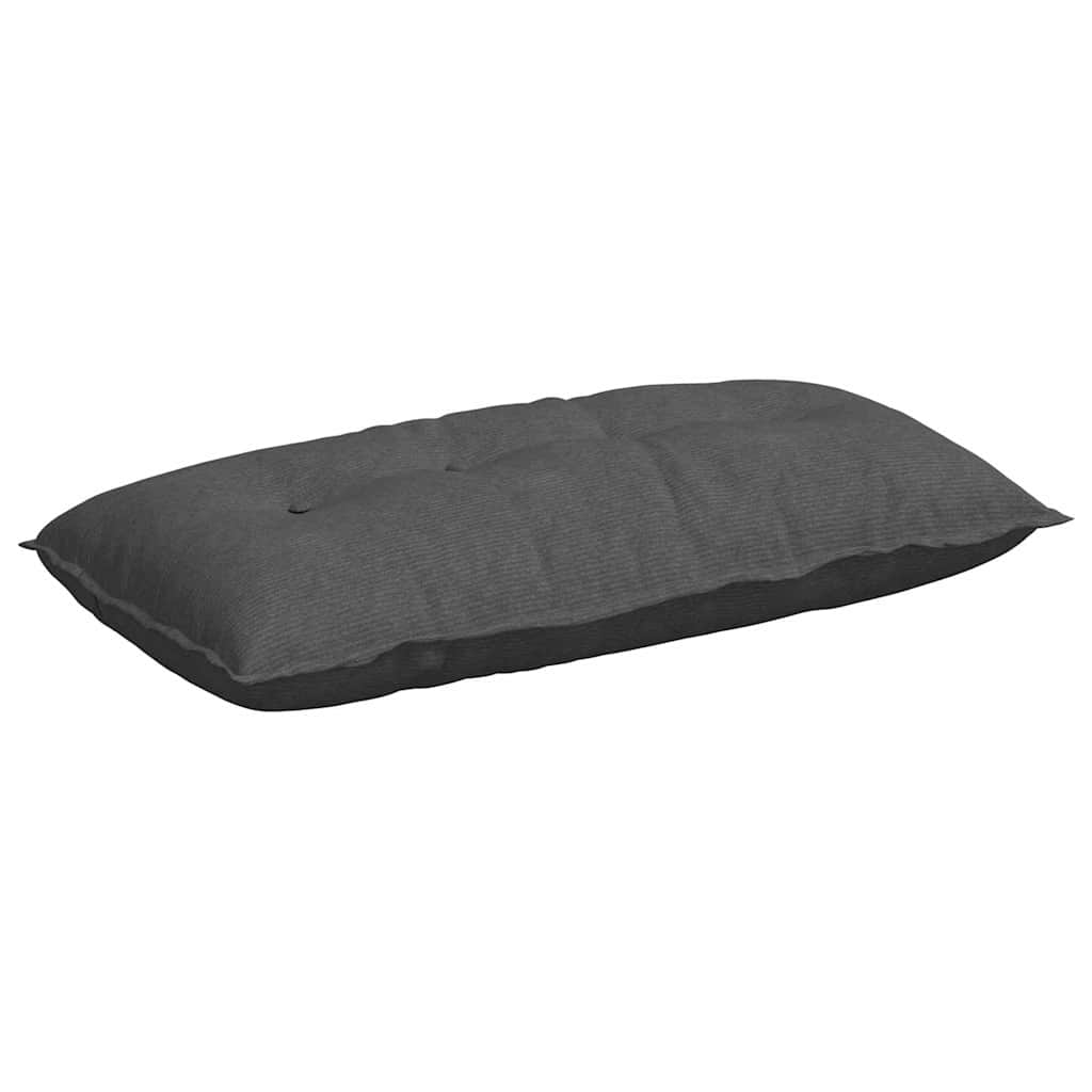 Cuscino per Schiena Grigio Scuro 100 x 50 cm Tessuto in Cords