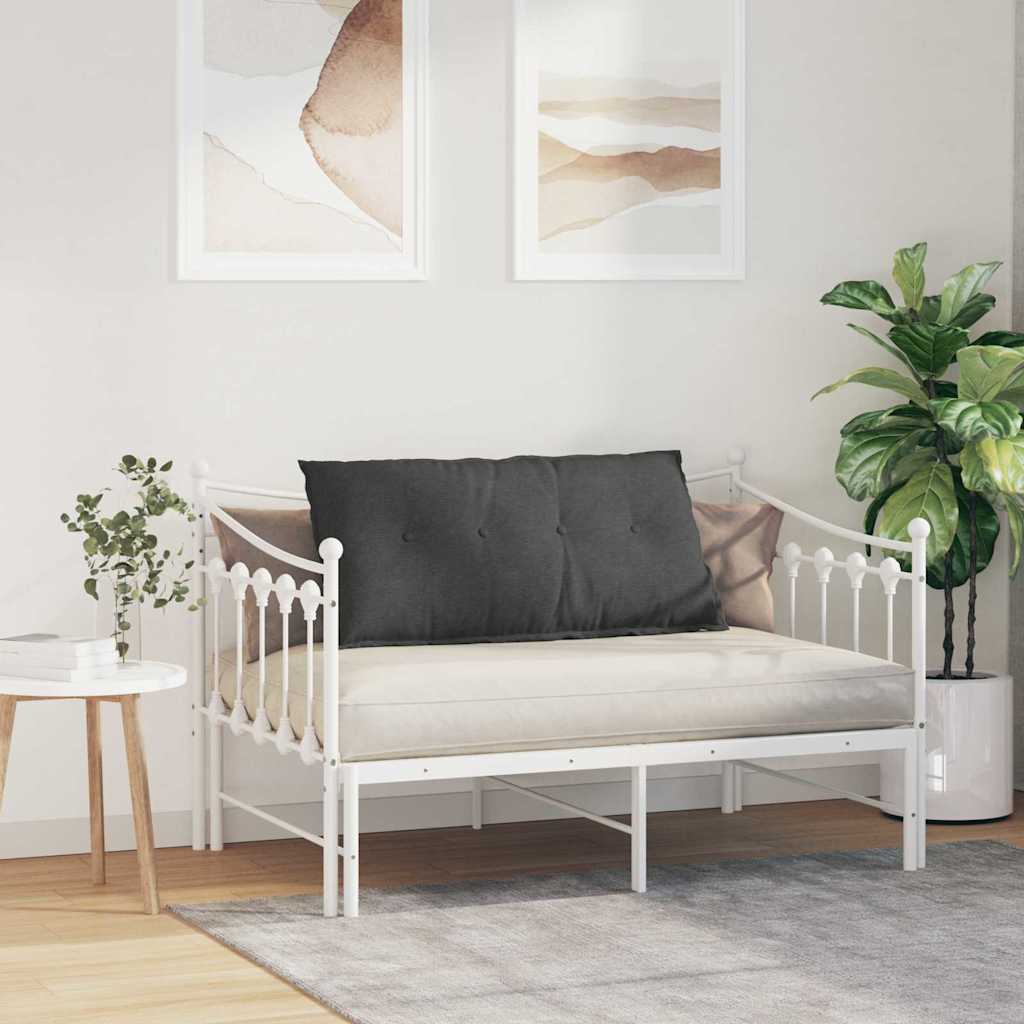 Cuscino per Schiena Grigio Scuro 100 x 50 cm Tessuto in Cords
