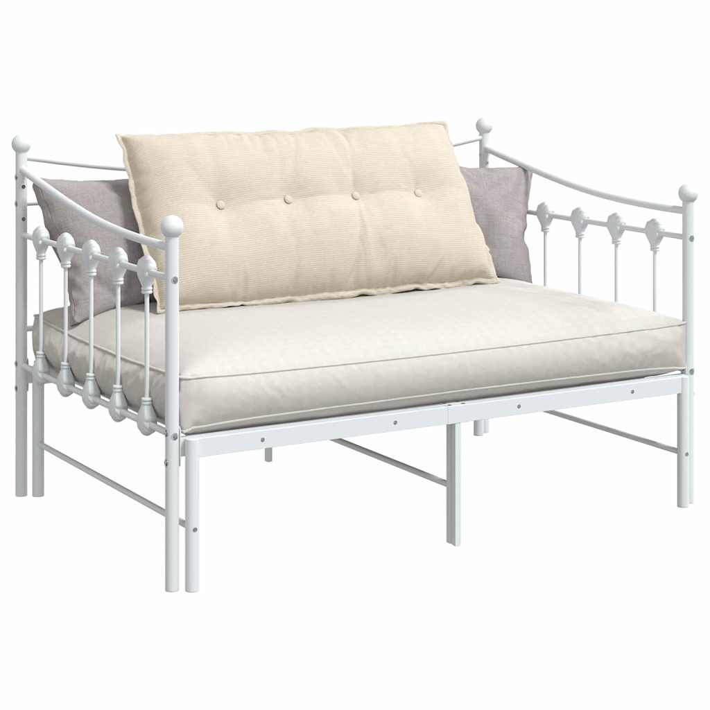 Cuscino per Schiena Crema 100 x 50 cm Tessuto in Cords