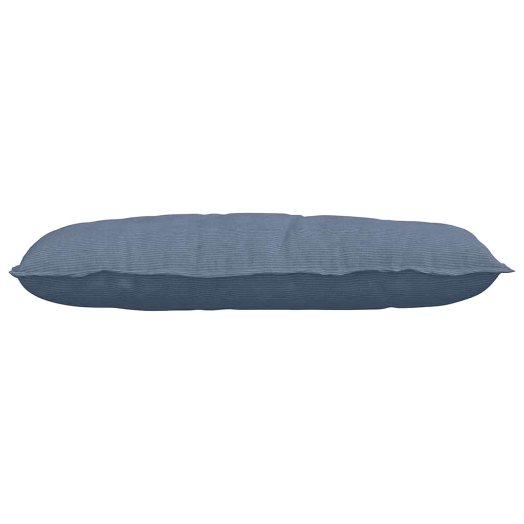 Cuscino per Schiena Blu 100 x 50 cm Tessuto in Cords