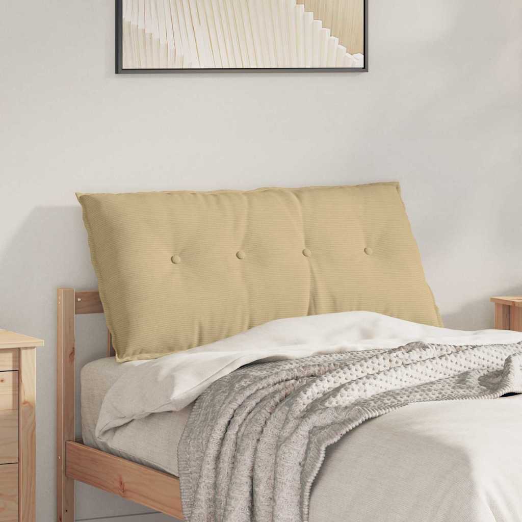 Cuscino per Schiena Grigio Verde 100 x 50 cm Tessuto in Cords